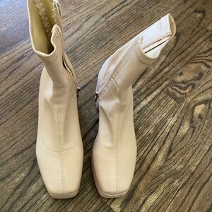 Cream Ankle Boots super light weight